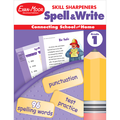 Skill Sharpeners: Spell & Write, Grade 1 Workbook