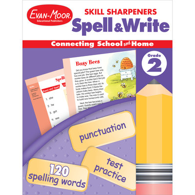 Skill Sharpeners: Spell & Write, Grade 2 Workbook