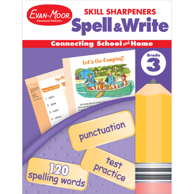 Skill Sharpeners: Spell & Write, Grade 3 Workbook