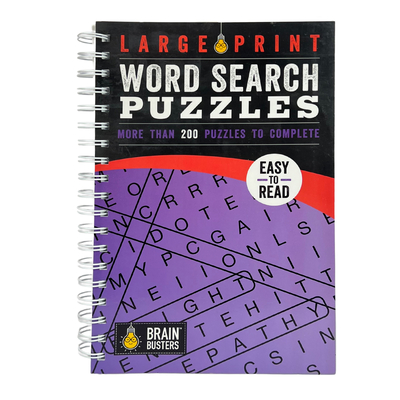 Large Print Word Search Puzzles Purple: More Than 200 Puzzles to Complete
